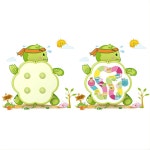 어린이방 거북이 토끼 학습 보드게임 벽장식품 아기방 : 더샵플러스