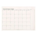 만년 월간 위클리 체크 스케줄러 메모지 패드 먼슬리 플래너 60매 : 리브앤스토어