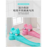 자동차레일 자동차 미끄럼틀 키즈카페 실내 탑승 펜션 305x75x38cm(레드/4색트랙) : 볼랭마켓