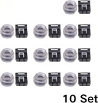 메르세데스 1159920310 0009944160용 자동 변속기 기어 변속 링크 부싱 클립 10세트 : 파모텍