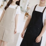 앞트임 방수 앞치마 주문제작 카페 어린이집 미용실 3컬러 : 유유나리아