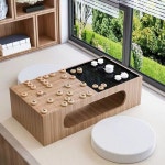 바둑 담요 넓은 보드게임 실내 엔틱 테이블 바둑판 : 콩콩사탕샵