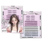 GECOMO 인조속눈썹 부분 속눈썹 바로 딱 맞는 속눈썹 자연스러운 속눈썹 풀이 필요없는 속눈썹 인조 속눈썹 접착제 포함 #G6014 : 우주인우츄진