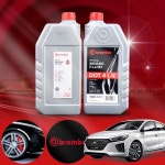 아이오닉(16~19)(하브) 브렘보 브레이크오일 DOT4 LV 1L 저점도 브레이크액 1병 : 윤오토