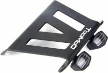 투모드 CW-01 알루미늄 전면 스키드 범퍼 사각 LED 조명 포함 CW01 타미야 도시락 미드나잇 호박 몬스터 메뚜기 말벌 섀시 업그레이드 부품... 