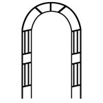 가든 지지대 넝쿨 정원 빈티지 장미아치 A. 유럽식 아치형 식물 등반 프레임 패션 프루트 장미 포도 꽃 받침대 정원 빌라 안뜰 아치형 꽃꽂이... 