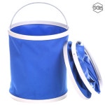 접이식양동이 세차용 대용량 물통 휴대용 바케스 캠핑용 드럼 접이식물통11L 블루 : 아르도라