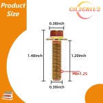 (12개 세트) 11518860 11609481 03413B 배기 매니폴드 헤더 볼트 하드웨어 키트 LSX LS2 LS3 LS6 LS7 및 GM Vortec 4.8L 5.3L : 스몰투빅