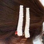 집게핀 큐빅 진주 예쁜헤어핀 큐빅머리핀 헤어액세서리 : 너블룸-가성비생활선물샵