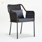 꼬지마켓 모던 쿠션포함 고정형등받이의자 등받이카페의자 : 꼬지마켓