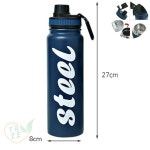 OT 보온보냉병 760ml Blue 보온병760ml 헬스텀블러 등산텀블러 등산물병 : 오렌지스토아