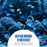 펜 플랙스 아쿠아 라이프 스탠다드 항공사 튜브 - 수족관 펌프용 3/16인치 유연한 호스 에어 스톤 및 필터용 어항 라인 담수 소금물에 안전... 