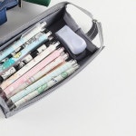 학생 필기구 보관 대용량 펜슬케이스 180도 개방 다층 수납 파우치 천 소재 : 셀즈올띵2