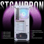 STGAubron 게이밍 PC 데스크톱 컴퓨터 인텔 코어 i5 최대 3.6GHz 라데온 RX 5700 8G 16G RAM 512GB SSD WiFi 6 BT I5/RX 5700 : 모노픽2