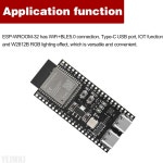 YEJMKJ 2개입 ESP32 S3 개발 보드 N16R8 ESP32-S3-DevKitC-1 마이크로컨트롤러 프로세서 ESP WROOM 32 듀얼 Type C 코어 외부 플래시... 