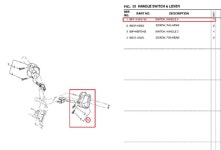 NMAX125 엔맥스125(25년~) 핸들스위치(좌) 윙커스위치 BPA-H3972-00 : 예스바이크