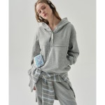 매장정품 DRAW FIT 드로우핏 우먼 브링 코튼 후드 스웻셔츠 [2COLOR] 1106966 : 올리브000021