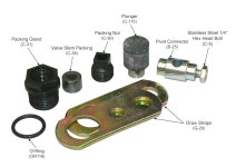 메릴 MFG PKEF E-5000 야드 소화전 부품 키트 - 플런저 패킹 드로 스트랩 O-링 및 하드웨어가 포함된 시리즈 방오성 소화전용 EF 수리 : 제트아마