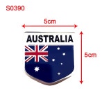 호주 국기 엠블럼 배지 자동차 오토바이 국가 알루미늄 합금 금속 스티커 푸조 BMW 오펠 S0390 : 젤블블리즈
