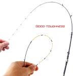 Sougayilang 1.2m 고감도 탄소 섬유 낚싯대 EVA 핸들 금속 가이드 링 보트 호수 얼음 낚시 등에 이상적 120cm FIshing Rod : 퍼플블리즈