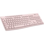 로지텍 K270 무선 키보드 윈도우용 2.4 GHz 풀사이즈 숫자패드 8 멀티미디어 키 2년 배터리 수명 PC 및 노트북 호환 로즈 Black : 세븐바잉