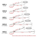 Spinpoler 코르크 따개 스팅거 리그 후크 더블 샤프 트레블 파이크베이스 Fishhook 소프트 루어 낚시 장비 용 고 탄소강 B : 젤블블리즈