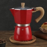 MODEN MS 모카 포트 스토브탑 에스프레소 메이커 이탈리안 커피 쿠바 및 퍼콜레이터 - 빨간색 Red-10 oz : 셀렉판다스토어
