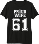 자랑스러운 넷볼 와이프 넘버 61 프리미엄 티셔츠 Men Black Small : 베이투 스토어