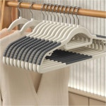 옷걸이 니트 논슬립 정장 어깨뿔방지 티셔츠 고리회전 편하게걸수있는 셔츠 P62-27H : 네잎클로버V