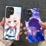 블루 아카이브 A56 55 54 53 52 51 36 35 34 23 16 15 5G 유리컬러풀커버예쁜디자인 블랙01 : 율럽몰