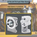 1R-0749 1R-0750 연료 필터용 Vexillaris 4770/24770 필터 베이스 원격 오일 마운트 냉각수 24770wix : 부푸6