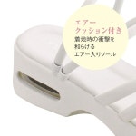 Nurselee 멀티스트랩 2Way 에어 샌들 의료 간호사 간호사 샌들 여성용 M 사이즈 블랙 149213A : Smile-JP-Store