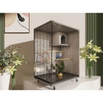 프리미엄 온도조절 보온 환기 케이지 새집 육추기 항온 61 x 45x79 M 우드 컬러 43 x 40x60 패키지 1 M : 혁신상인