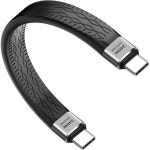 엑스엠에스제이아이와이 USB C 짧은 240와트 타입 PD 충전 데이터 40기가비트 퍼센트 전송 USB4 호환 43 8K60Hz 오디오 비디오 디... 