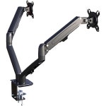 모니터암 거치대 모니터 호환 하이바웨이 이중 데스크 마운트 브라켓 양팔 회전 및 기울기 조절 가능 스탠드 : 모노톤해변서클