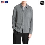 빈스 솔리드 니트 셔츠 메드 H 그레이 남성 : 유케이직구