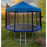 지붕형 점핑머신 대형 야외 성인 방방 안전망 전원주택 트램펄린 : 태르글로벌