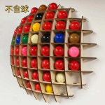 전시 수납장 당구공 디스플레이 장식랙 벽걸이 보관 수집함 진열대 홀더 : 태르글로벌