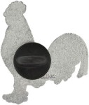 핀마트 귀여운 농장 동물 에나멜 라펠 핀... 1 Piece Rooster Nickel Plated : 크라운플러스