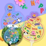 유치원 어린이집 초등학교 방과후 미술 체험 학습 예쁨 마음 부채 만들기 1인용 : 헤임스토리