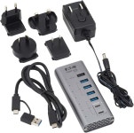 이튼 트립 라이트 시리즈 USB C 허브 3.2 2세대(USB-A 5개 및 USBC 2개 포트 포함) 최대 10Gbps 데이터 전송 7.5W 충전 플러그 앤 플레이... 
