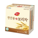 동서 한잔용 보리차 티백 50개입 대용량 곡물차 : 동일 유통