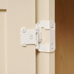 제임스마켓플러스 영달철물 반공 1/2형 오버레이 가구 경첩 화이트 2p 도어경첩 가구수리 : 제임스마켓플러스