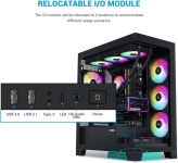 듀얼 강화 유리가 장착된 SAMA V50 미드 타워 게이밍 PC 케이스 4×ARGB PWM 팬 360mm 라디에이터 지원이 가능한 고풍량 섀시 USB-C... 