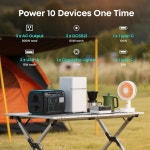 4개의 탈착식 전원 모듈 음성 및 앱 제어 기능이 있는 Njoynook 5-in-1 휴대용 발전소 512Wh 800W(1600W 서지) 태양광 발전기 캠핑 RV용 AC... 