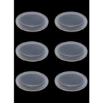 헤이우스 10PCS 메탈 푸시버튼 스위치 방수 캡 투명 실리콘 보호 커버 초박형 버튼 가죽 보호기 22mm 장착 구멍이 있는 플랫 버튼에 적합... 