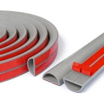 자기 접착 바닥 케이블 커버 39인치 길이 실리콘 장식 보호대 1.1x0.5인치 사무실 가정 공공용회색 : 전기종이우체국