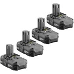 RYOBI 리퍼제품 P1814-P102 18볼트 ONE+ 컴팩트 리튬 이온 배터리4팩리퍼제품 : 비키아울렛