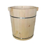 대야 각탕기 가정용 선물  원목 습식 히노끼 나무 족욕통 풋 : 맘편한상점