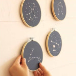 자수 키트 패브릭 소품 DIY 바느질 초보자용 꽃 패턴 수제 공예 세트 : 옷앤